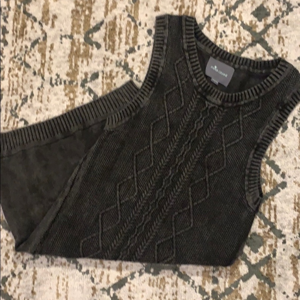 Paper Crane Cable Knit Vest Dress